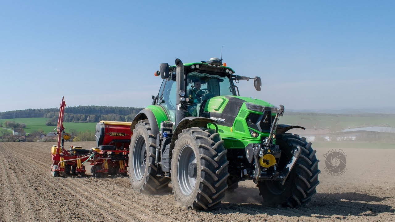 Set&iacute; kukuřice / Sowing corn 2019 ! DEUTZ-FAHR Agrotron 7250 TTV Tier 3 & V&auml;derstad Tempo F8 !