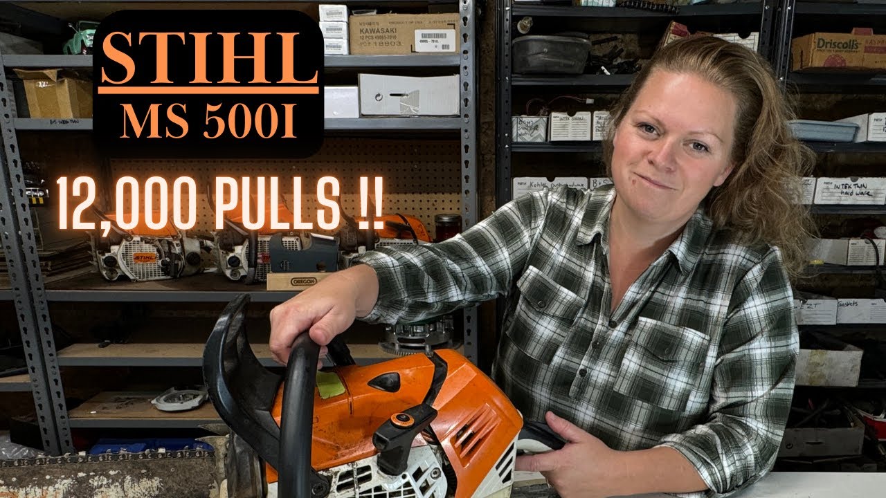 Stihl MS500i Chainsaw! Wow, 8000 Starts On This Saw!  Blown Up Clutch!