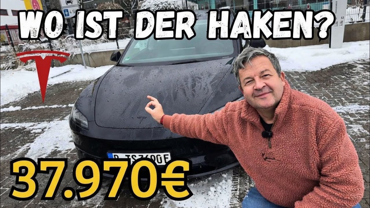 Billiger, aber besser? Tesla Model 3 (37k) im Premium-Vergleich.