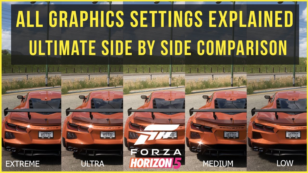 Объяснение графических настроек Forza Horizon 5 — подробное изучение графических настроек — 4K