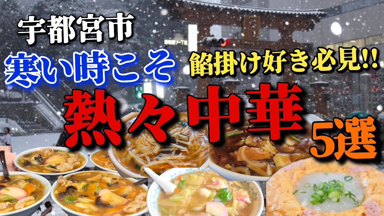 【栃木グルメ】寒い冬には宇都宮の熱々中華 5選!!   あんかけ系ダイジェスト