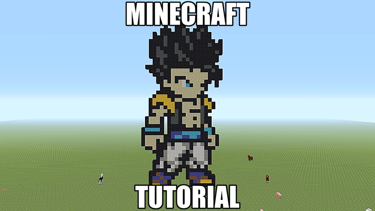 Урок по пиксельной графике Minecraft — Gogeta