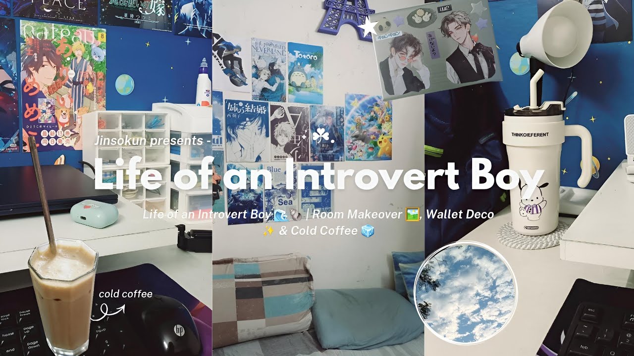 Life of an Introvert Boy 🎐🌊 | Room Makeover 🖼️, Wallet Deco ✨️, Cooking 🍟 & Cold Coffee 🧊