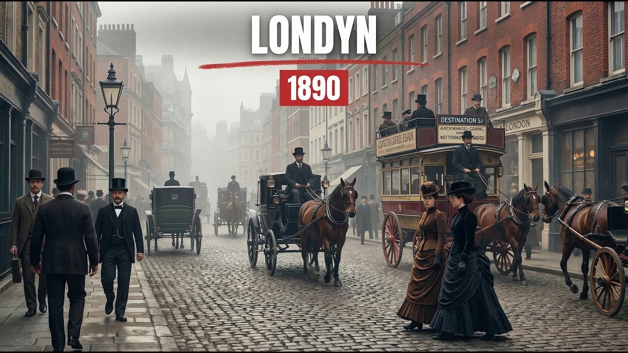 Jak Wyglądało Życie w Mieście Londyn w 1890 Roku (Rekonstrukcja AI)
