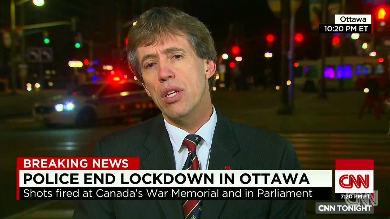 Canadian MP leads children to safety