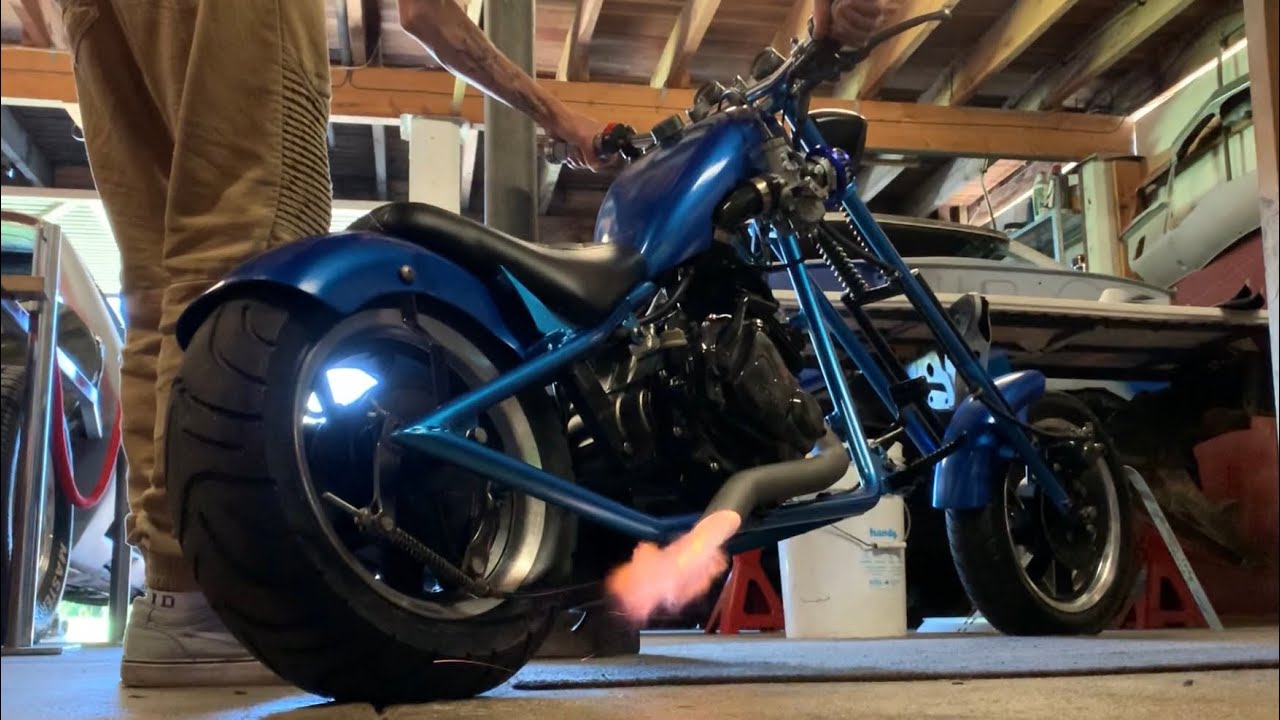 Mini Chopper 250cc Custom Built (Shooting Flames)