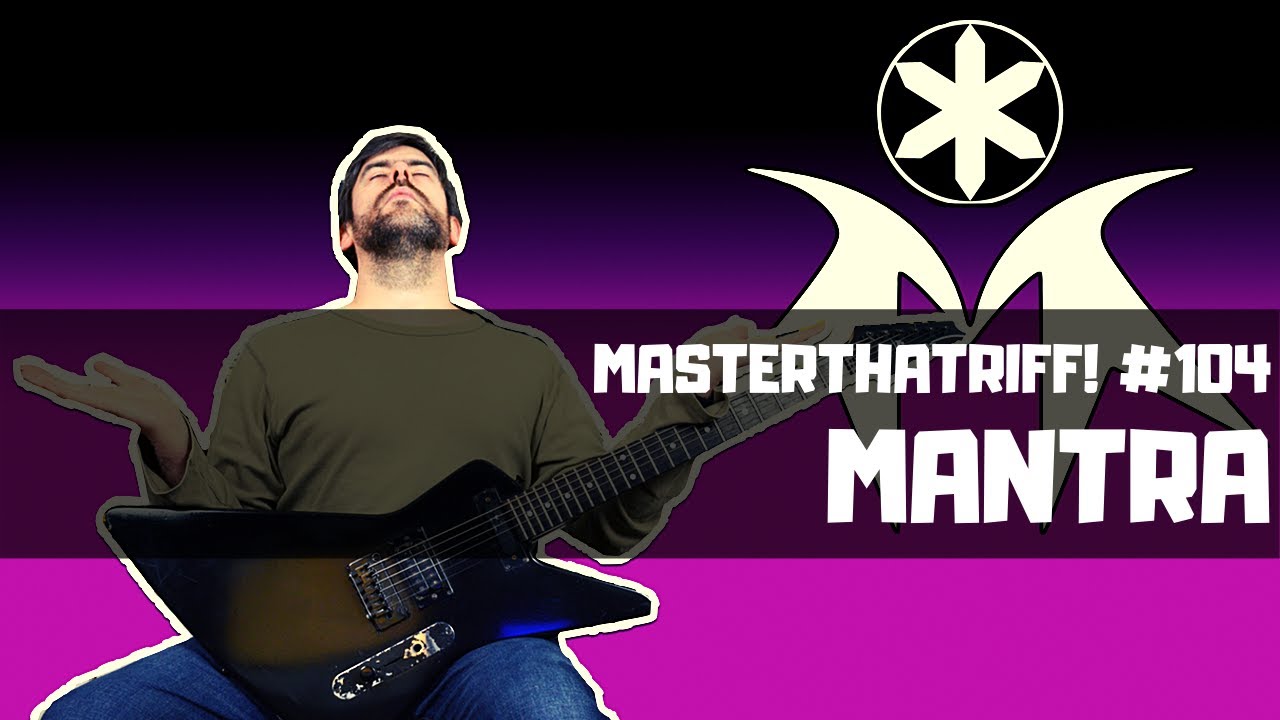 How to play MANTRA by Bring Me The Horizon - Riff Guitar Lesson w/TAB - MasterThatRiff! 104