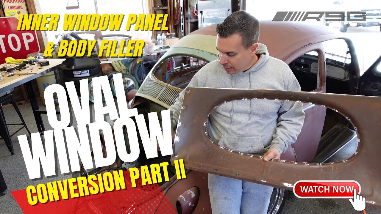 VW Oval Window Conversion Gets Inner Panel Installed Plus Quick Bodywork & Filler Lessons