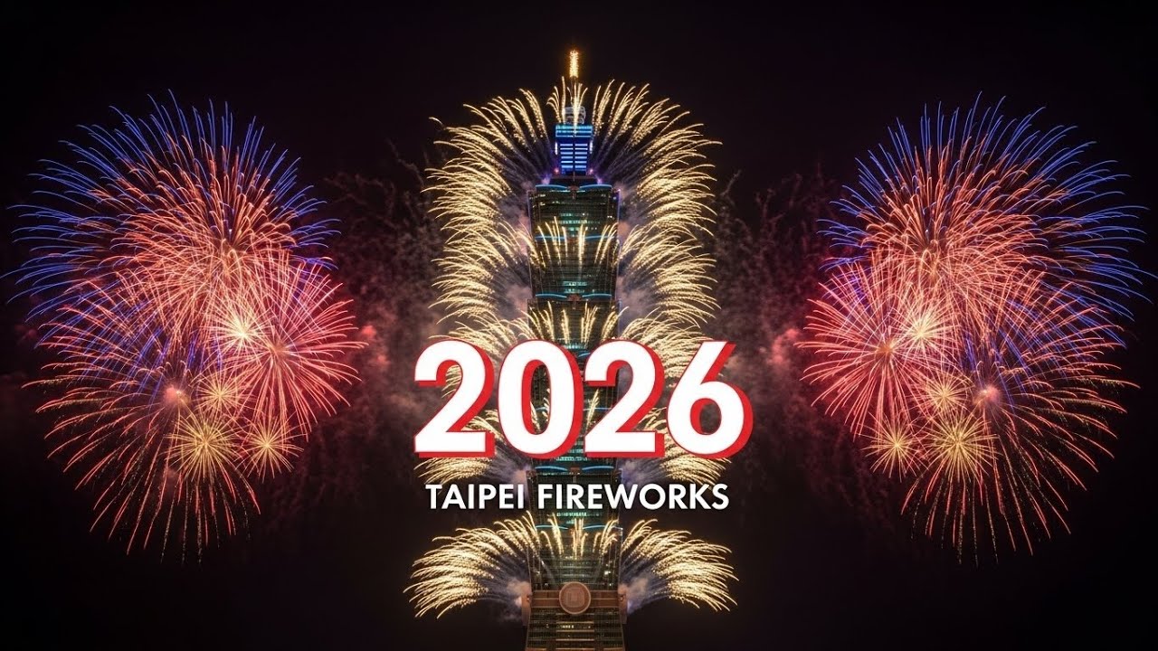 Taipei New Year Fireworks 2026 🎆 | Legendary Taipei 101 Fireworks Display