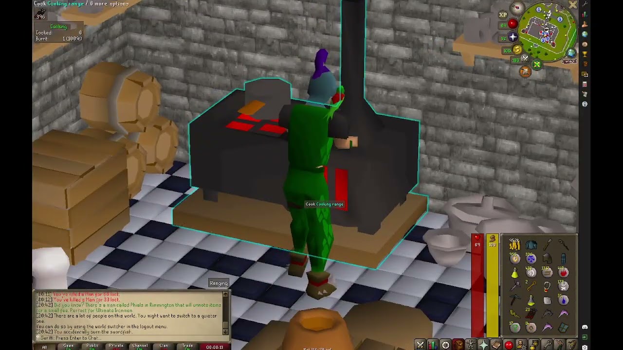 OSRS - we do a little ranged training -no commentary