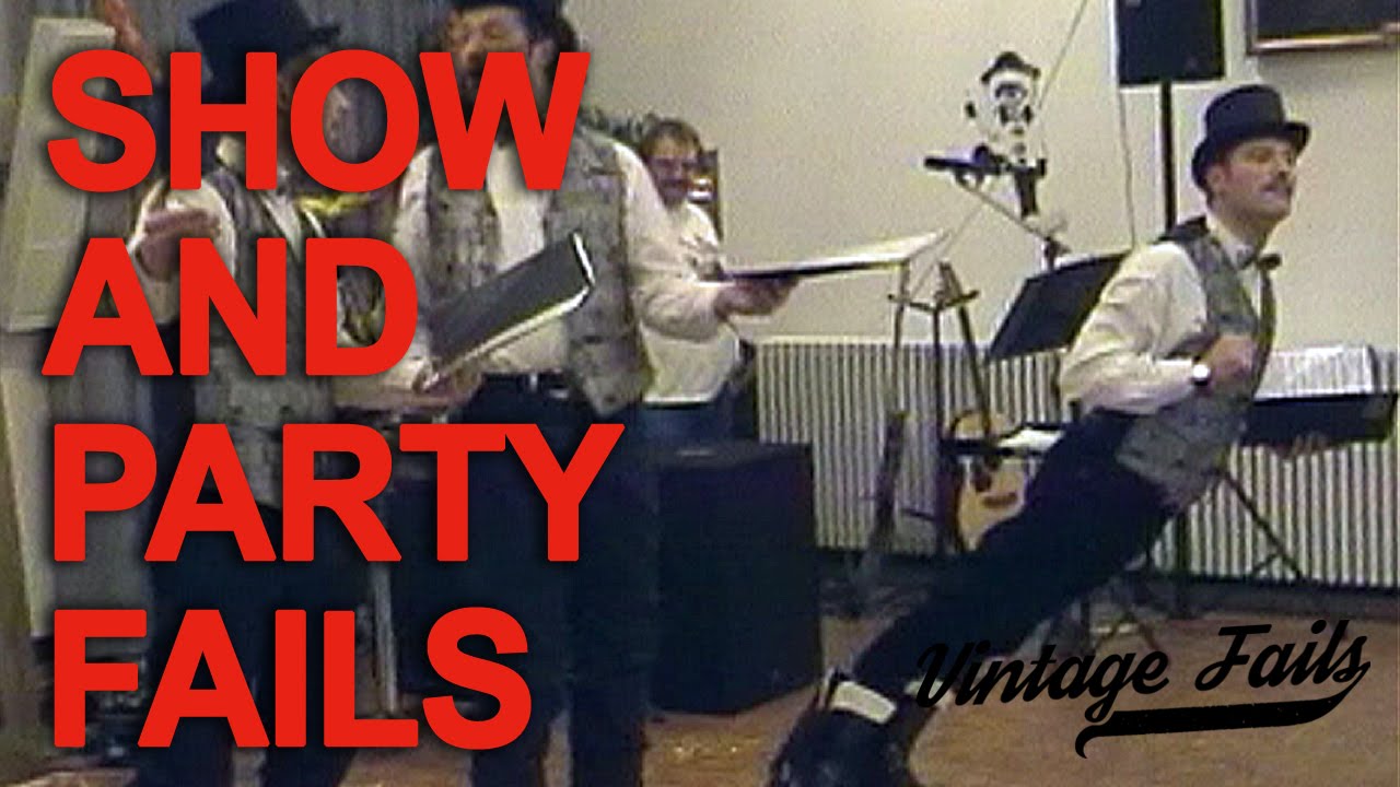 Vintage Fails Compilation #7 - Show and party fails - Old but funny!