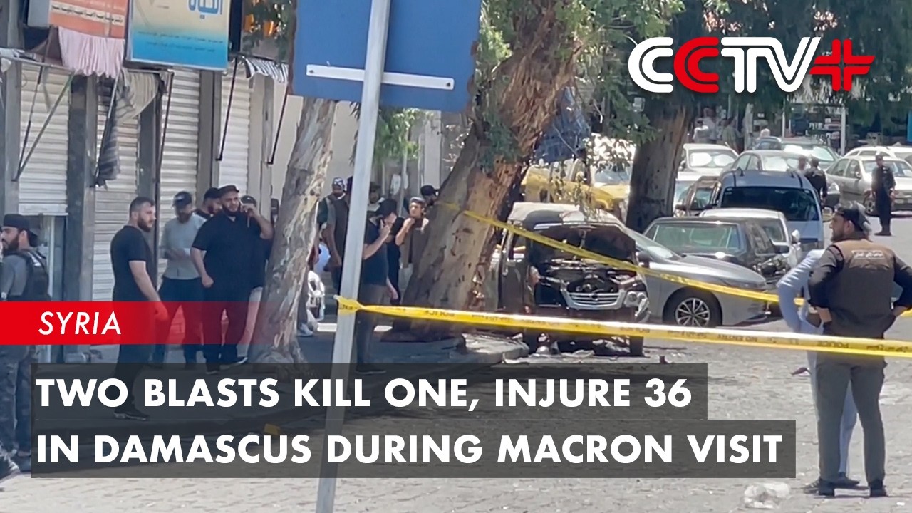 Two Blasts Kill One, Injure 36 in Damascus During Macron Visit