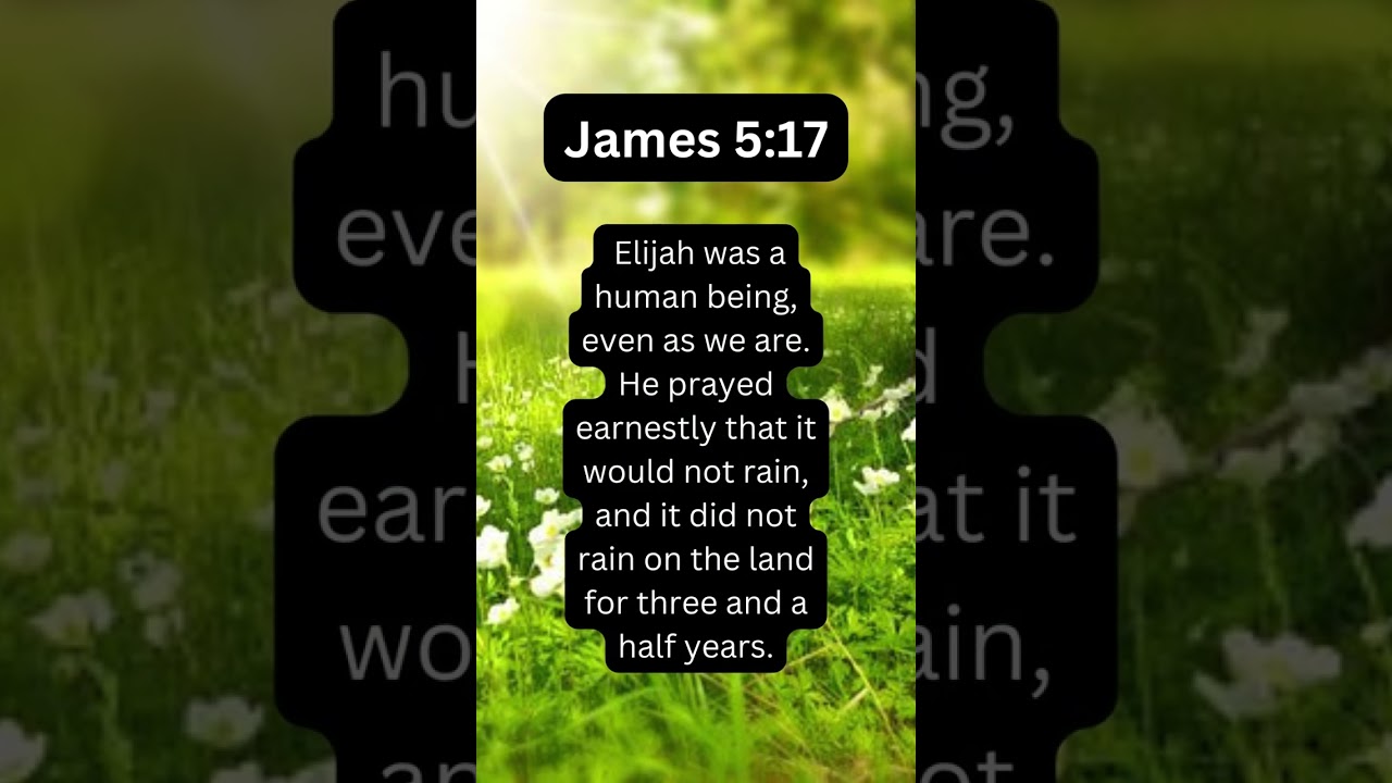 James 5:17 Power of prayer #shorts #Elijah