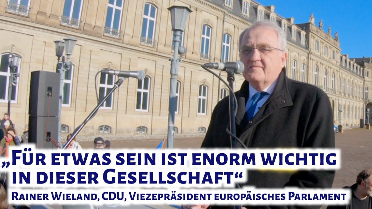 Rainer Wieland, CDU, Vizepräsident EU-Parlament am Holocaust-Gedenktag: „Für etwas sein ist wichtig“