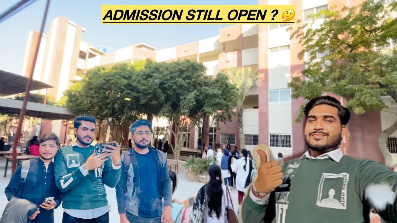 ADMISSION STILL OPEN IN JMDC AND SOHAIL UNIVERSITY? 🤔Went to sohail Campus