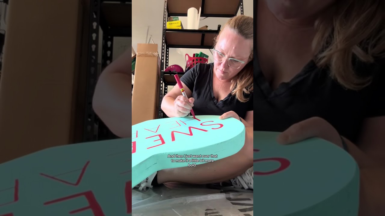 DIY Foamboard Conversation Hearts