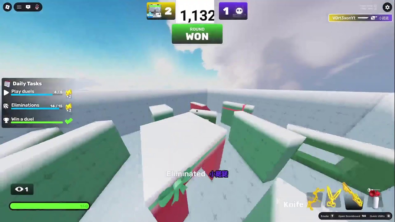 Using Knife in 1v1s
