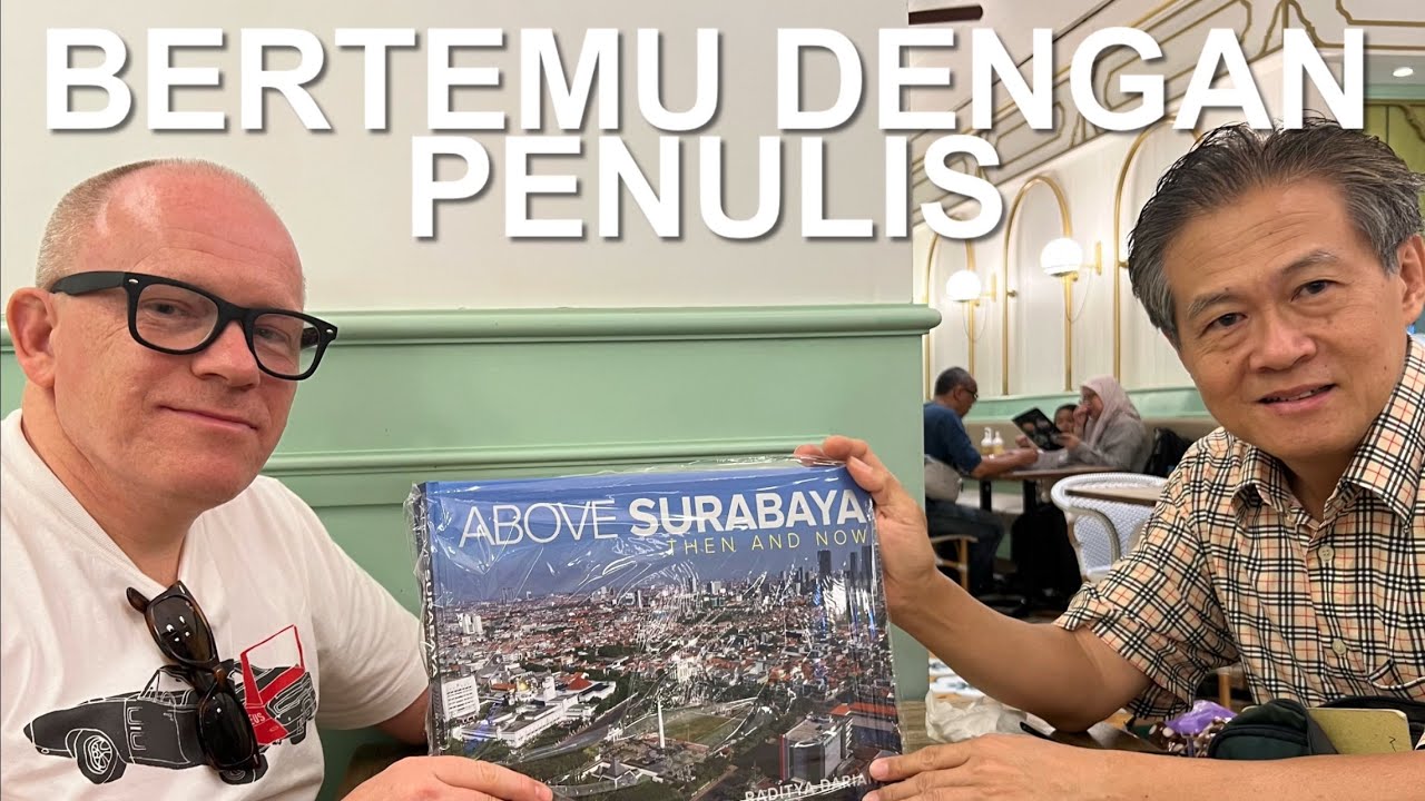 Bertemu dengan Raditya Darian S, penulis buku Above Surabaya Then And Now, Jakarta, 20 januari 2025