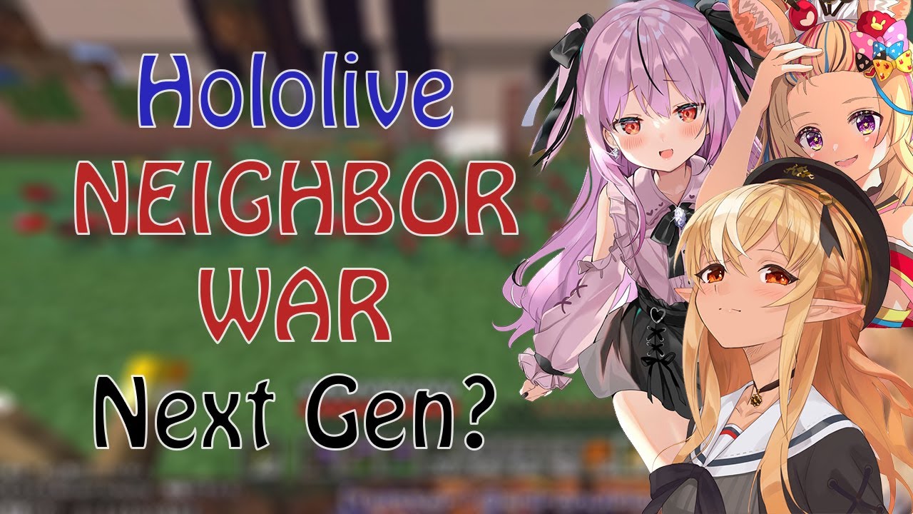 Rise of Next generation NEIGHBOR WAR ?!?!!! with Flare, Rushia, and Polka