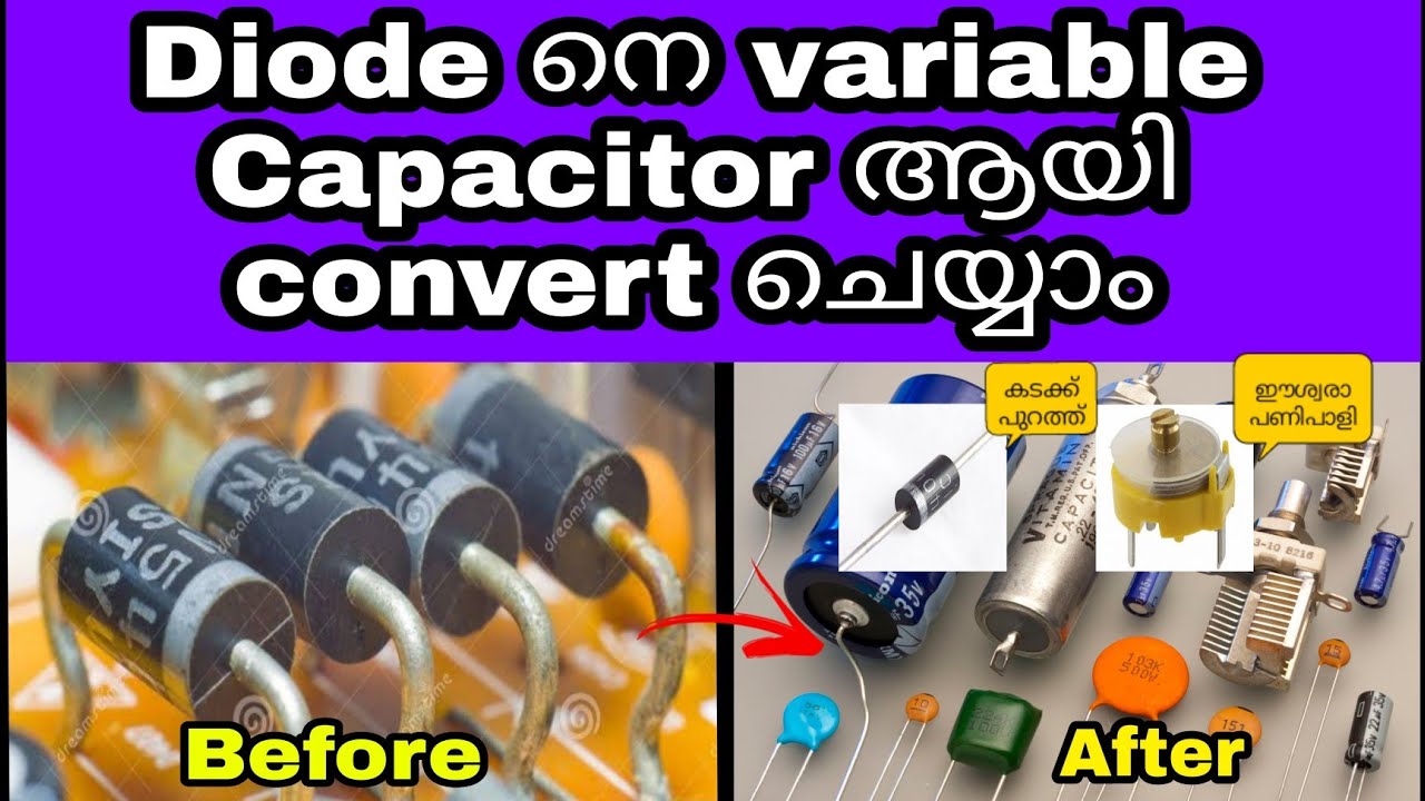 How to make Trimmer and variable capacitors using Diodes | diode turning | @MrtechElectronics