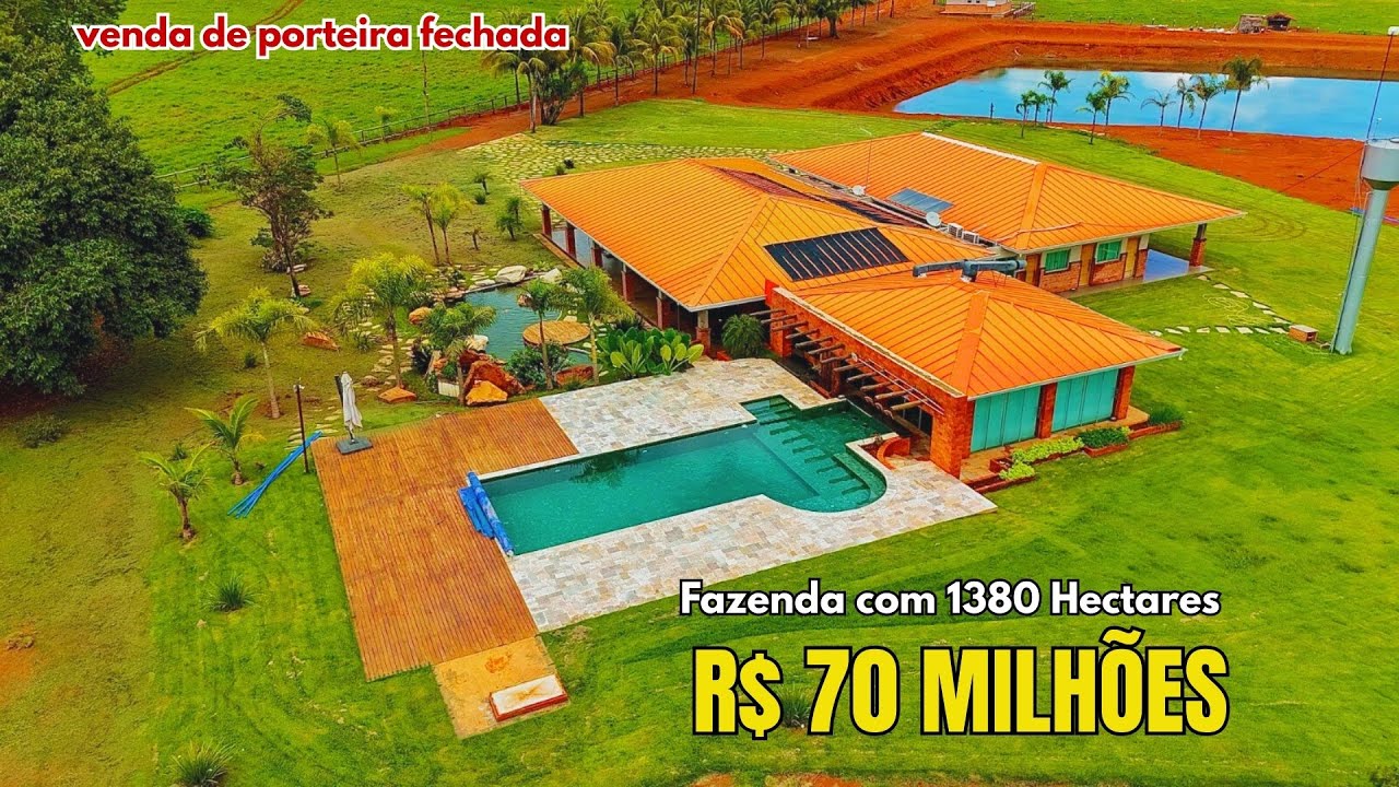 FAZENDA DOS SONHOS! 1380 HECTARES PRONTA PARA PRODUZIR – Pecuária + Maquinário + Rebanho