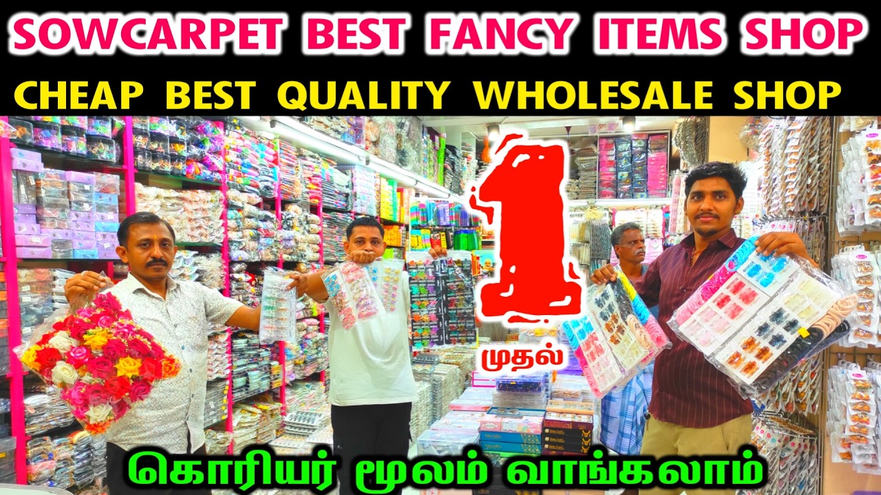 Sowcarpet Cheap Best Fancy Items, Cosmetics, Earrings, Bangles, Hair Aceesorries, Jewellery Items