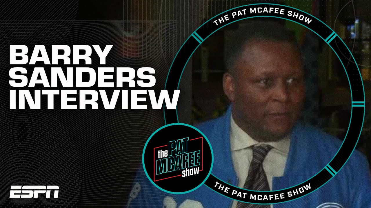 Barry Sanders' FULL INTERVIEW with Bill Belichick & the Pat McAfee Draft Spectacular