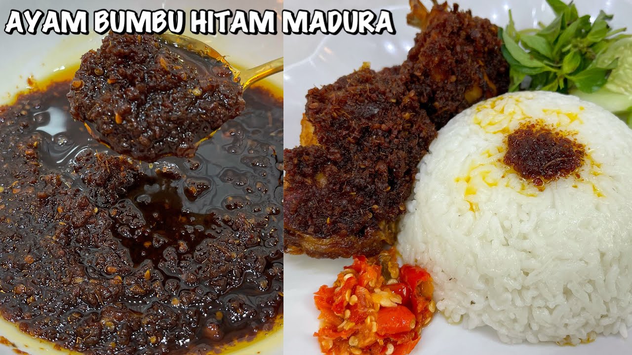RESEP AYAM BUMBU HITAM KHAS MADURA ASLI