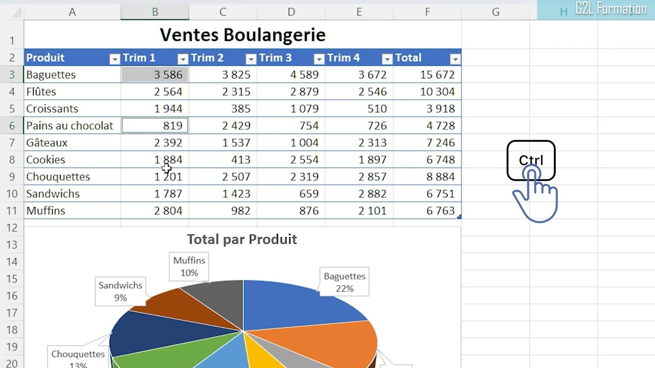 Excel - S&eacute;lectionner des cellules s&eacute;par&eacute;es