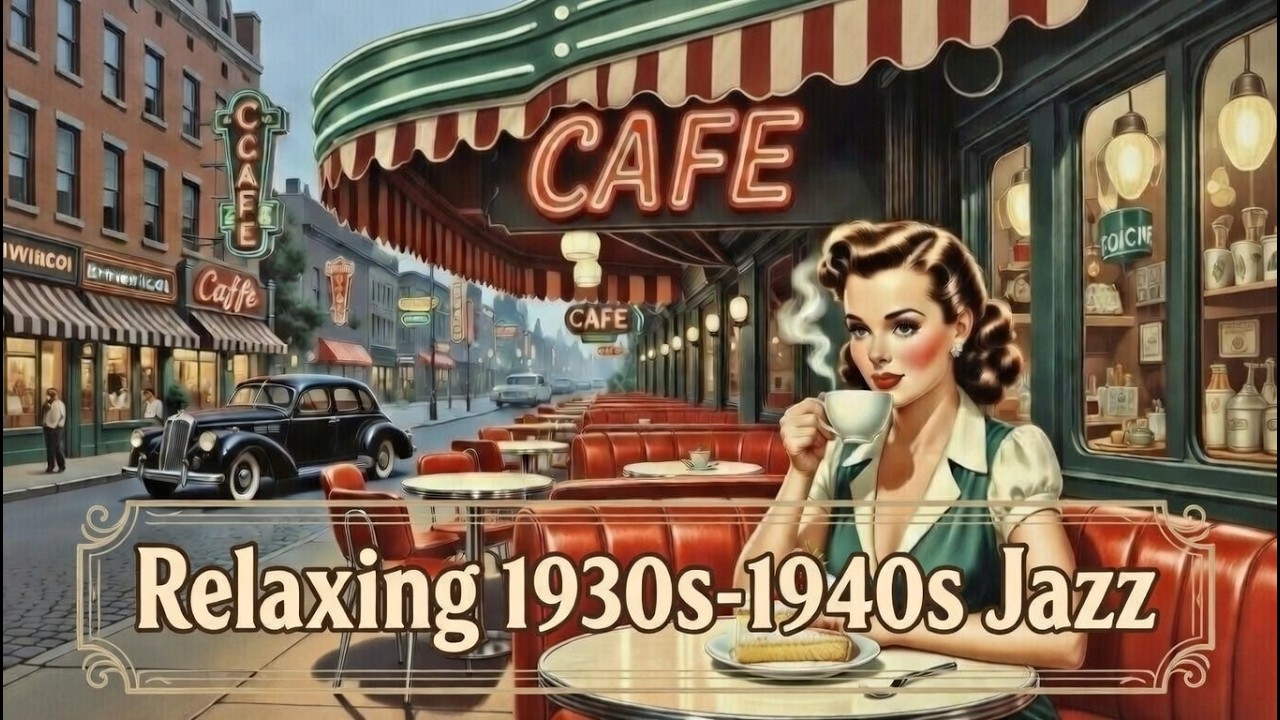 Relaxing 1930s-1940s Jazz | Cozy Café Music for a Vintage Vibe