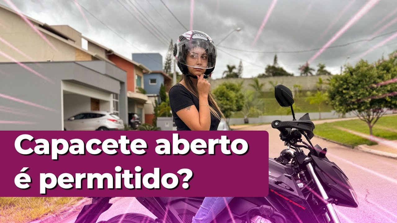 CAPACETE ABERTO É PERMITIDO POR LEI? | por Day Miguel ♥︎