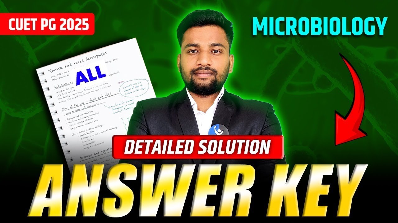 CUET PG Microbiology Answer Key 2025 🔥 Full Paper Live!