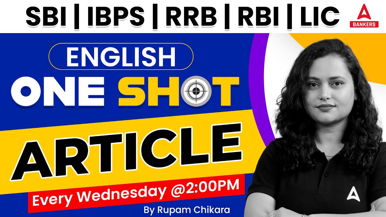 Article Writing in One Shot | English Articles Grammar | SBI | IBPS | RRB | RBI | LIC