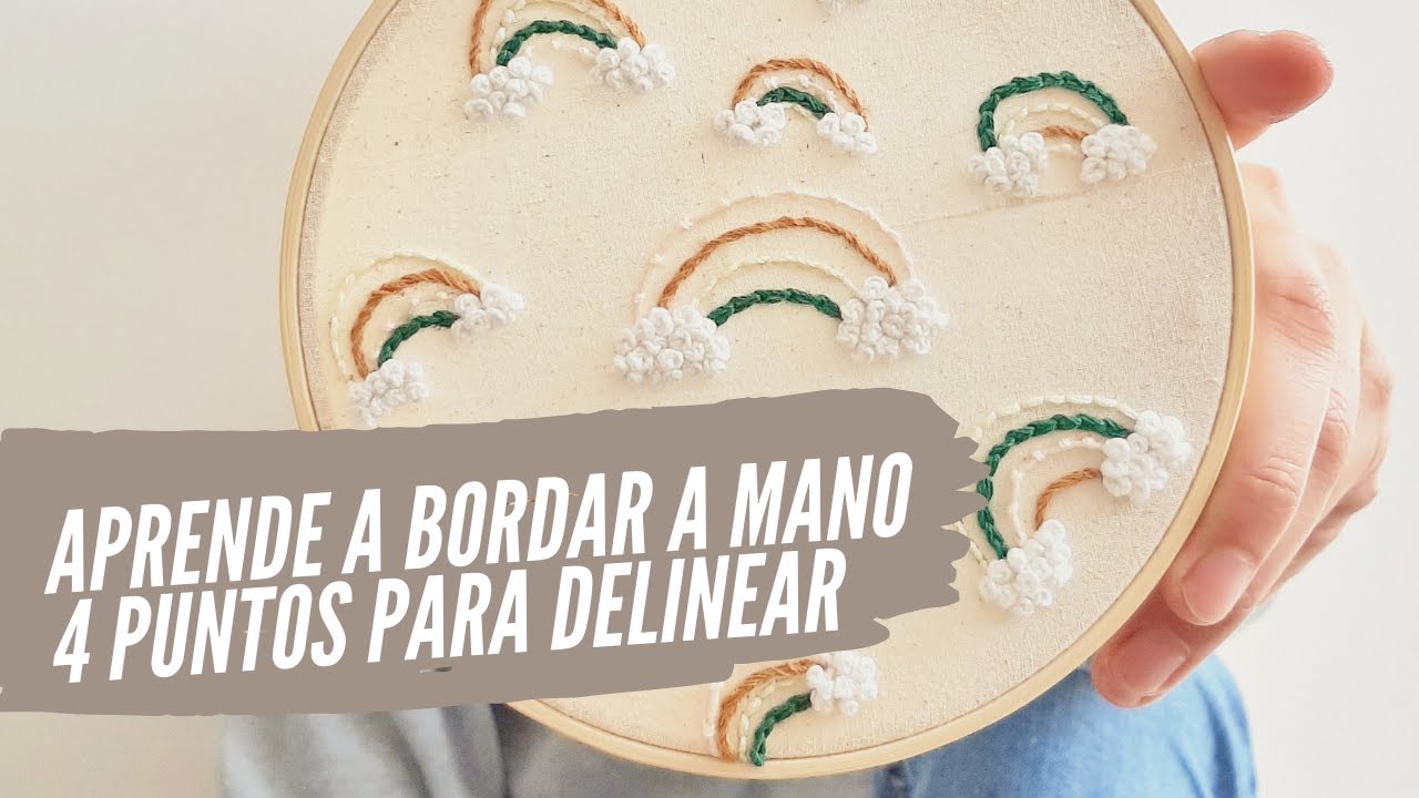 APRENDE A BORDAR A MANO: 4 puntos para delinear tus bordados