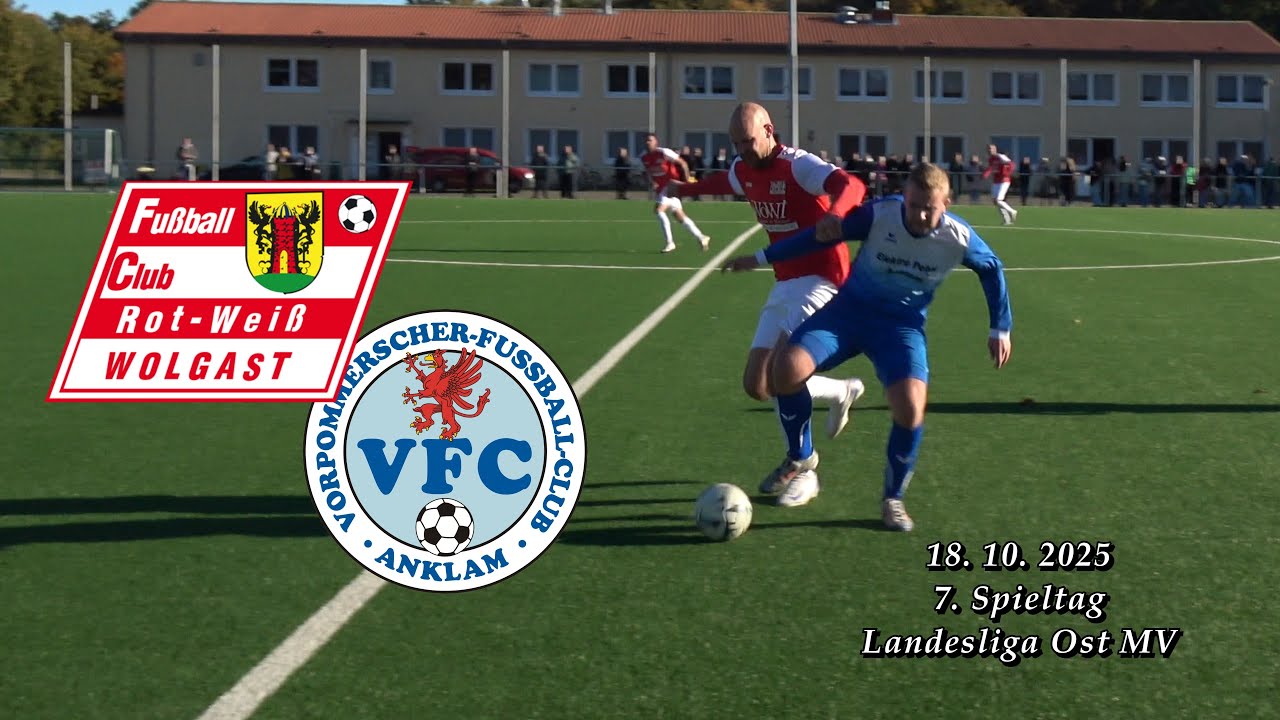 7. Spt. FC Rot-Weiß Wolgast : VFC Anklam 4: 0 LL Ost MV