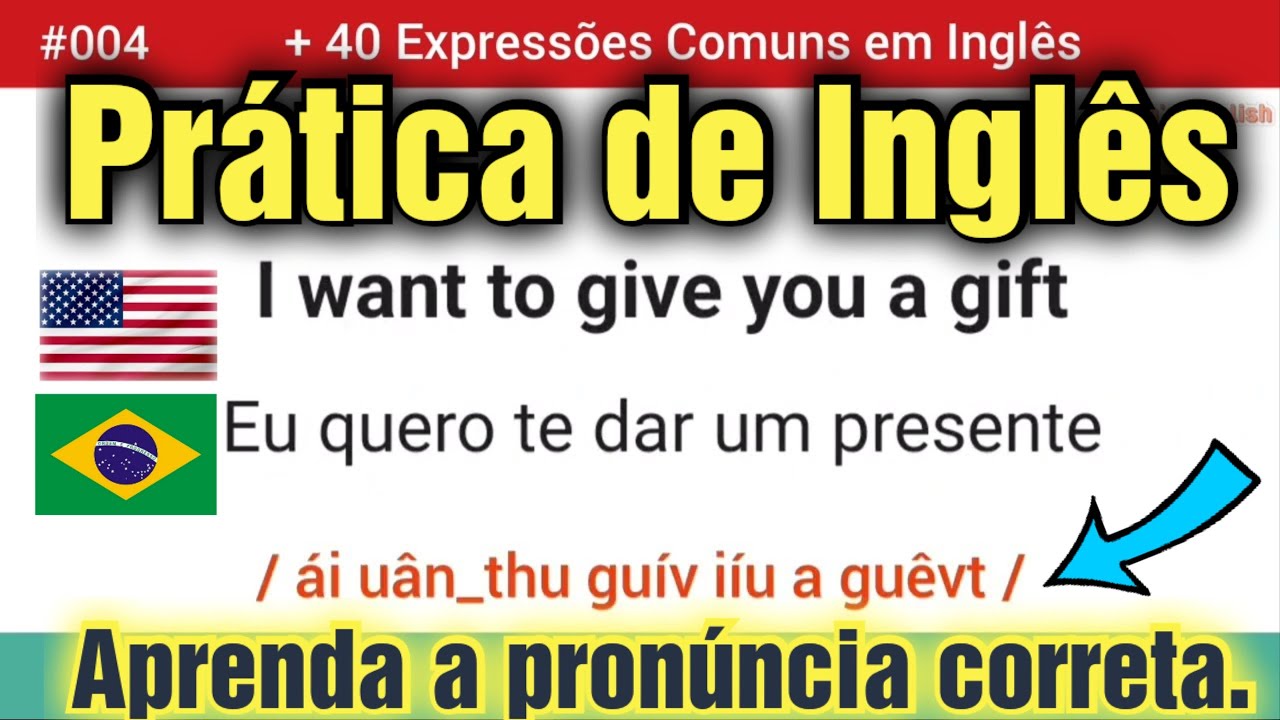 A melhor maneira de aprender Inglês. Aprenda a pronúncia 05 vezes mais rápido.  Aula#04