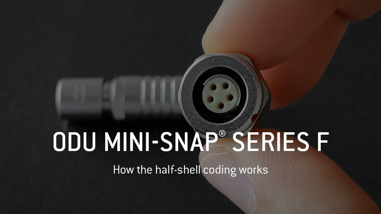 How the half-shell coding in the ODU MINI-SNAP&reg; Series F works