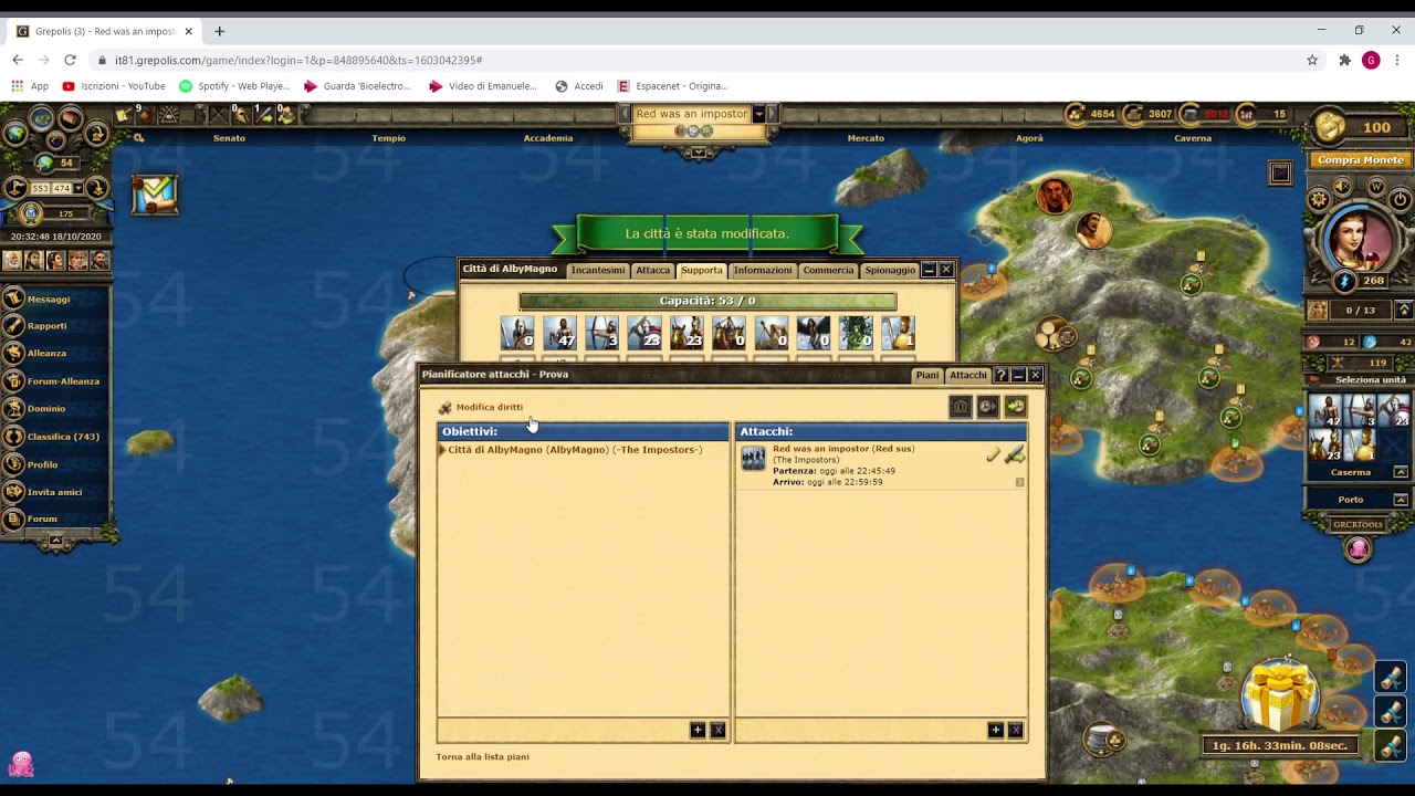 Grepolis ITA - Breve tutorial su come lanciare + utilizzo del pianificatore