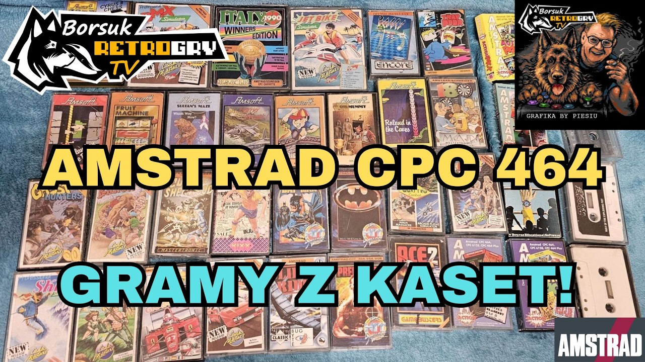 Borsuk Retro Gry TV: AMSTRAD - Wczytujemy i Gramy w Gry z Kaset na AMSTRAD CPC 464 #5
