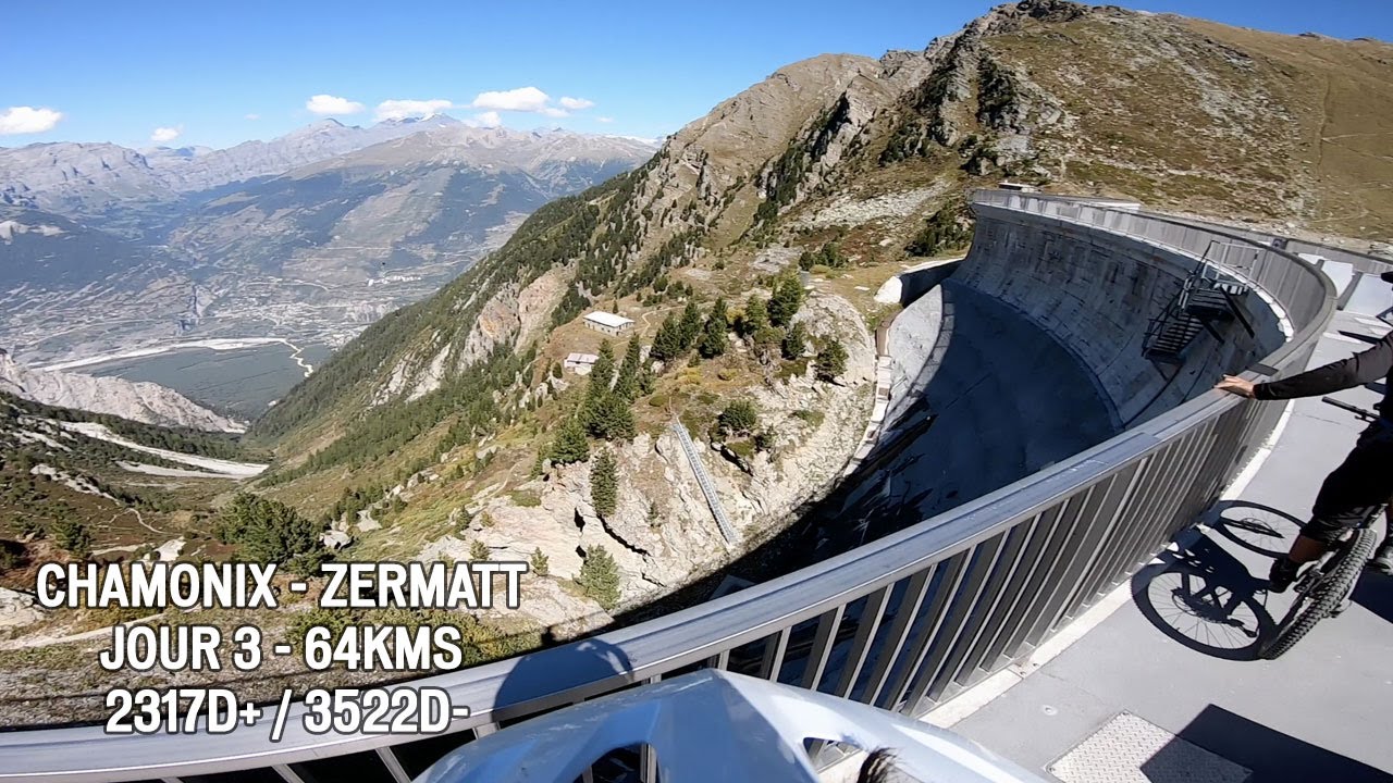 Chamonix - Zermatt JOUR 3 !  64KMS 2317D+ & 3522D-