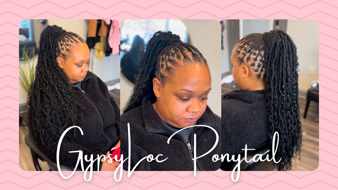 GYPSY LOC PONYTAIL (VERY EASY)‼️‼️❤️‍🔥❤️‍🔥