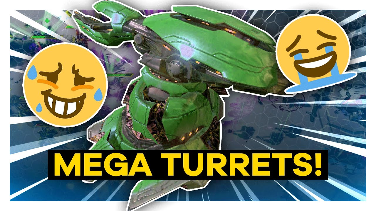 i built MEGA TURRETS and they couldn't stop me! 😂
