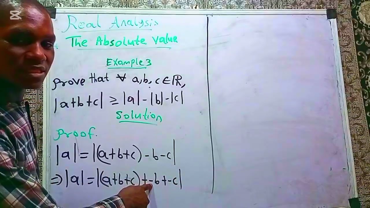 The Absolute Value in Real Analysis 