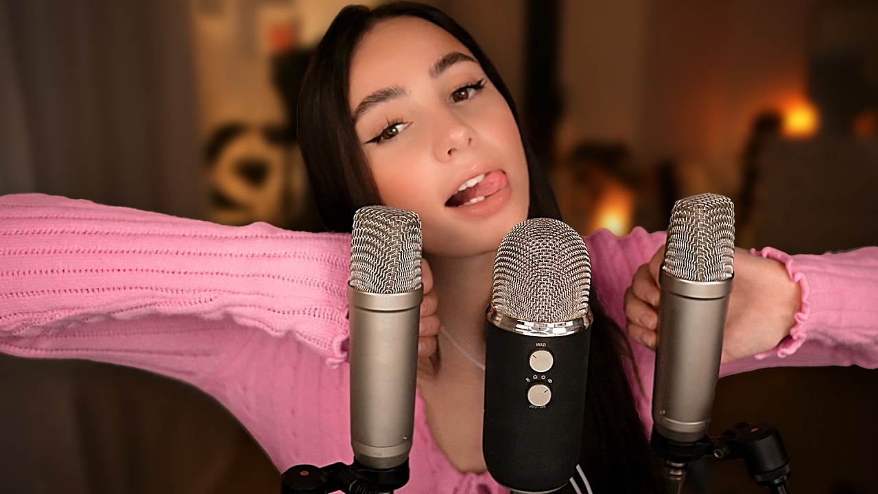 ASMR мокрые звуки рта 👄 с 3 микрофонами 🎙️🎙️🎙️ NO TALKING 🤫 100% ГАРАНТИЯ СЛАДОСТИ 😴