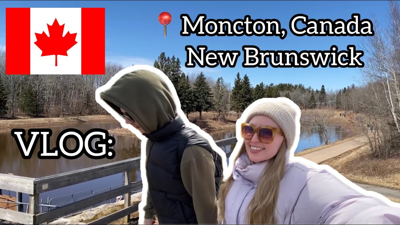 Монктон, Канада🇨🇦 провинция New Brunswick 🏘️ Centennial Park 🌲Снегопад в апреле😱❄️🙈