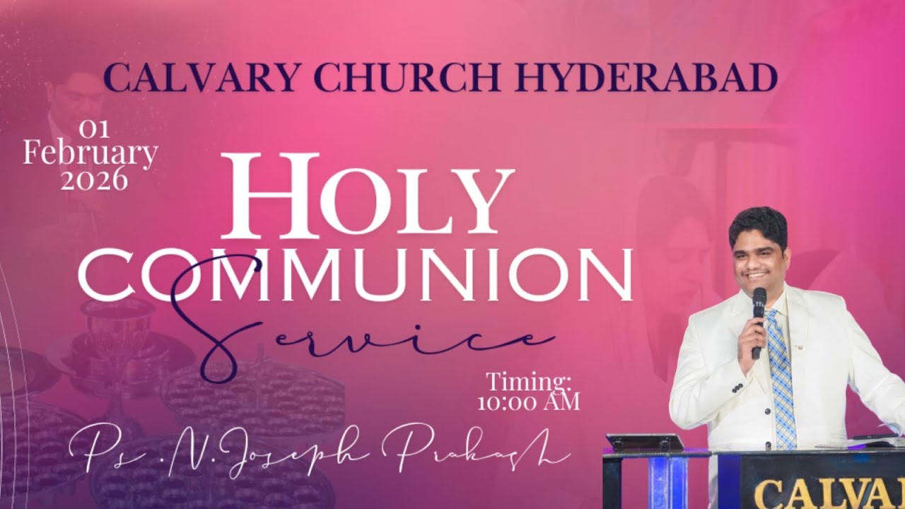 Sunday Service Live From Hyderabad | N Joseph Prakash | 1st February 2026