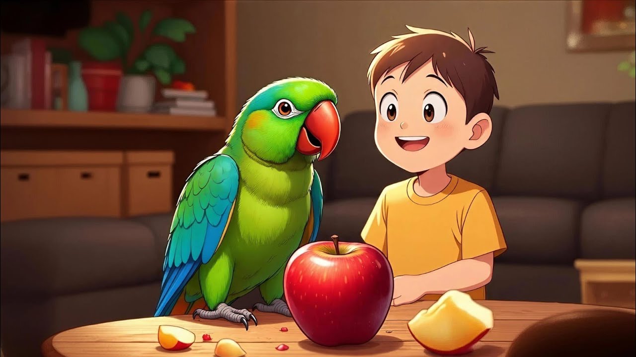 Мой домашний попугай 🦜 | Обучающее видео для детей | Простые английские предложения для детей