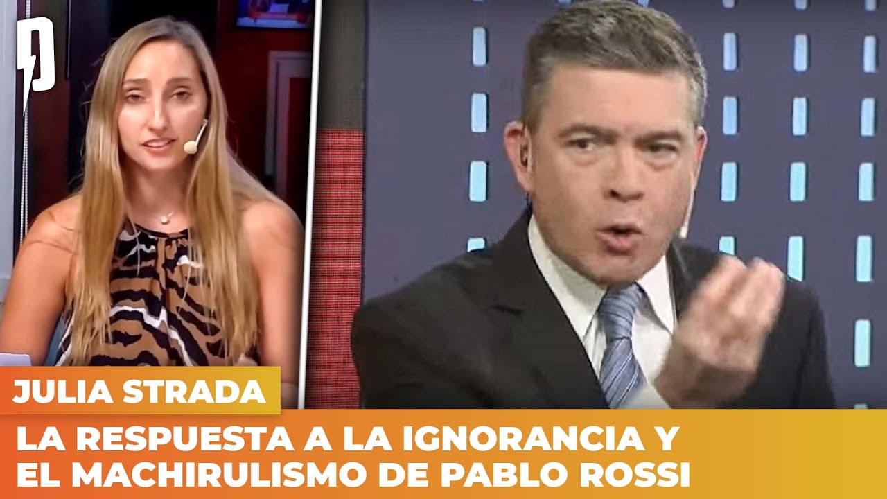 La respuesta de Julia Strada a la ignorancia y el machirulismo de Pablo Rossi | La Fórmula