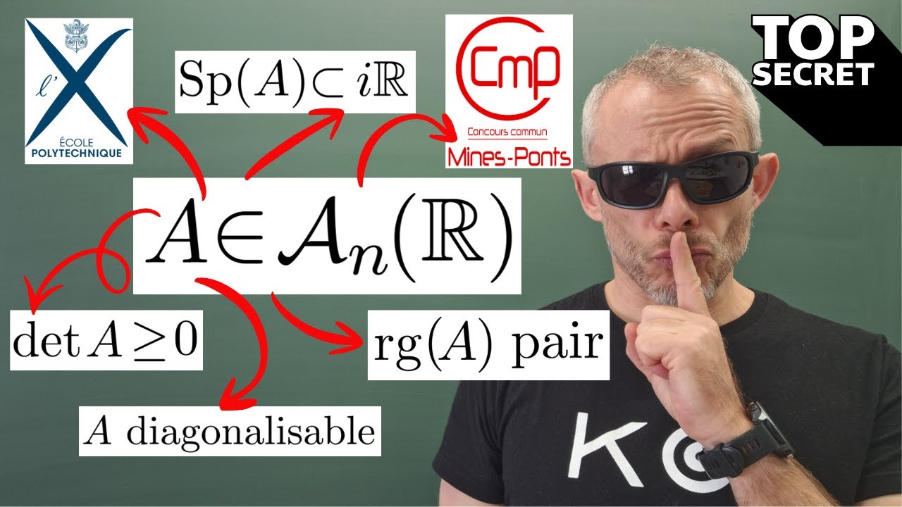 💎BANGER ! ​LA VÉRITÉ sur les MATRICES ANTISYMÉTRIQUES réelles ! 🔍✨​ (spé/L2)