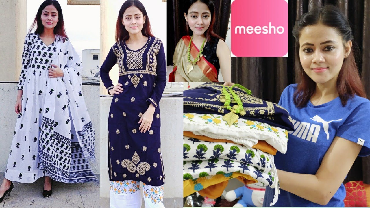 Meesho Festive Kurta/Kurti Haul | Meesho Jewellery Haul | Meesho Anarkali Kurti Haul |  Meesho Haul